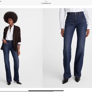 Madewell Brand New with Tags Relaxed Bootcut Jeans Size 26 Dark Wash